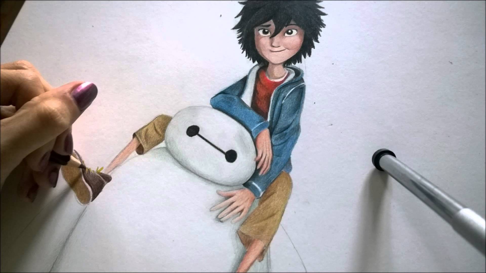 1920x1080 Baymax Amp Hiro - Big Hero 6 Painting