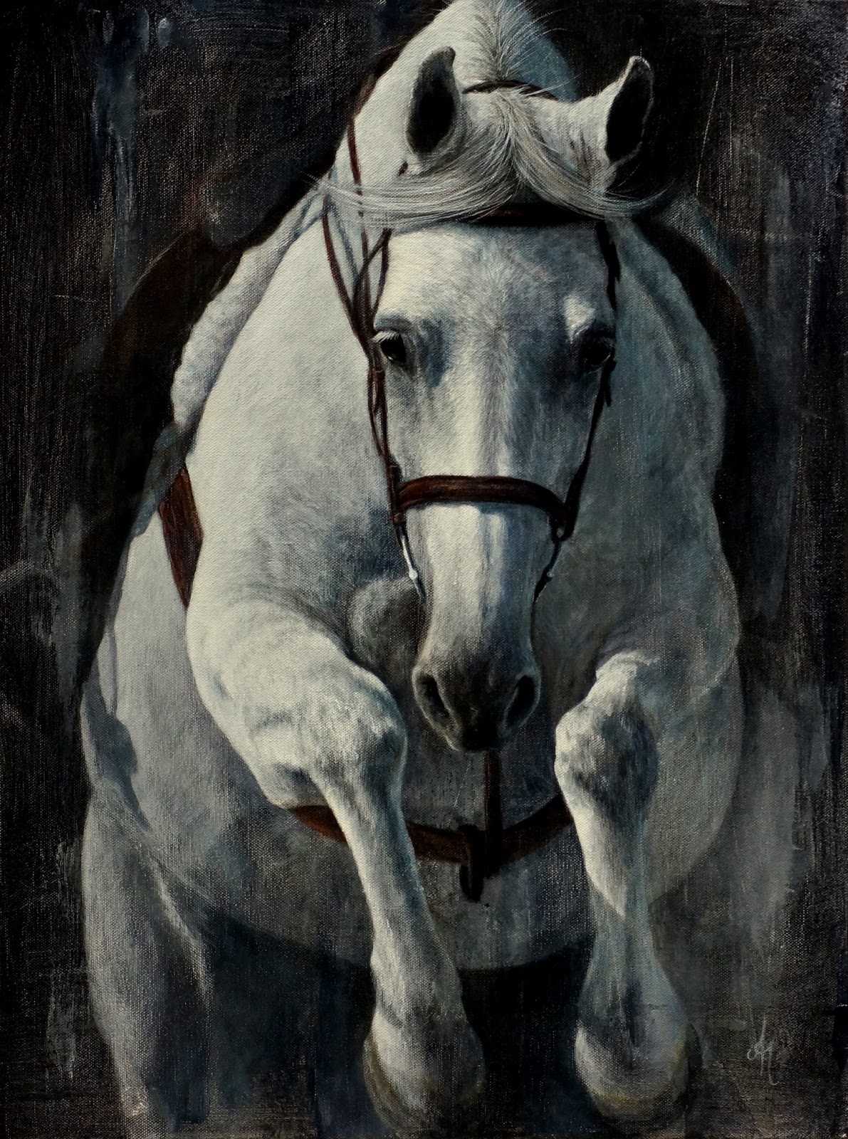 1191x1600 Paintings By A. Hennings - Big Horse Painting
