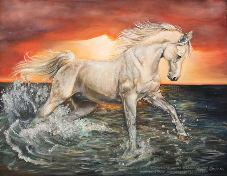736x569n Oil Painting (90cm X 70cm) I Made For Friends. They Wanted - Big Horse Painting