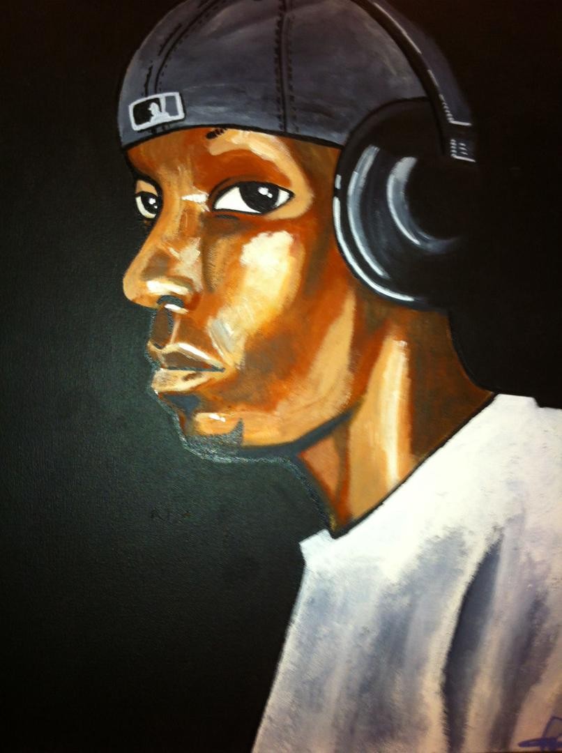 806x1080 Hip Hop Artwork Big L - Big L Painting
