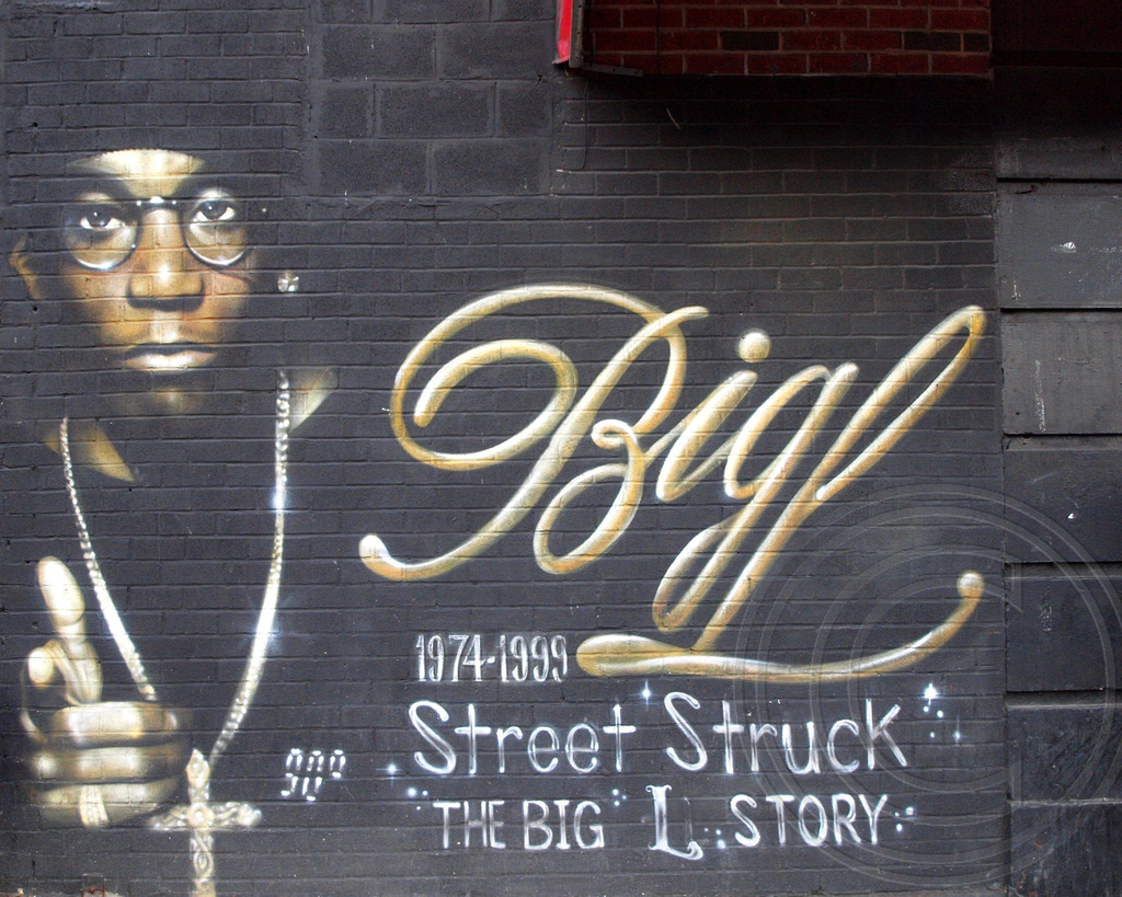 1024x819 Big L (Lamont Coleman) Memory Mural, Harlem, New York - Big L Painting