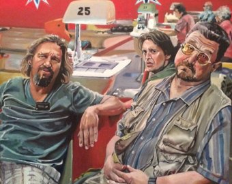 340x270 Lebowski Painting Etsy - Big Lebowski Painting