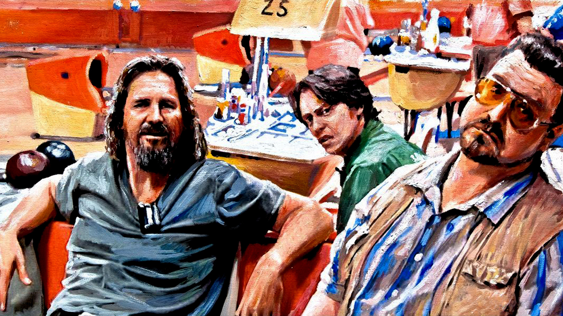 1920x1080 The Big Lebowski Full Hd Wallpaper And Background Image - Big Lebowski Painting