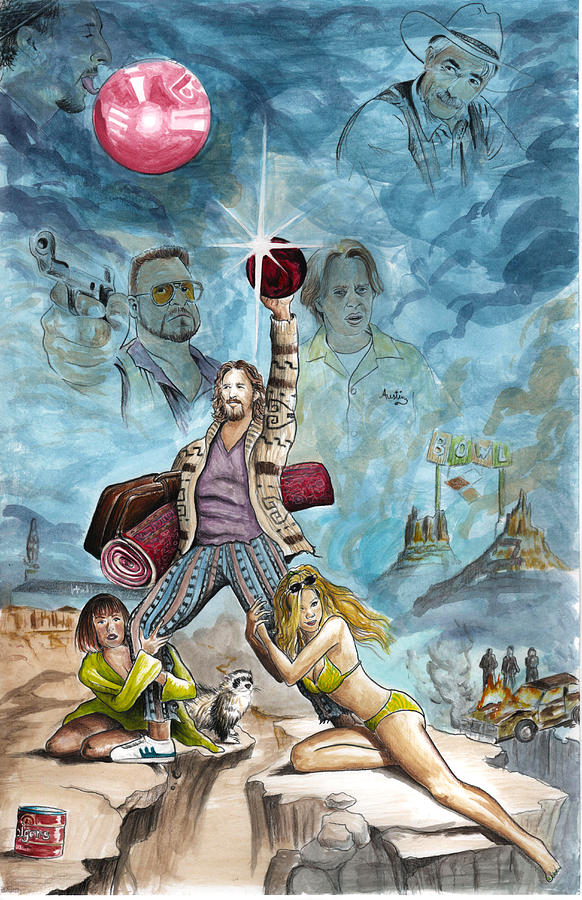 582x900 The Big Lebowski Painting By James Holko - Big Lebowski Painting
