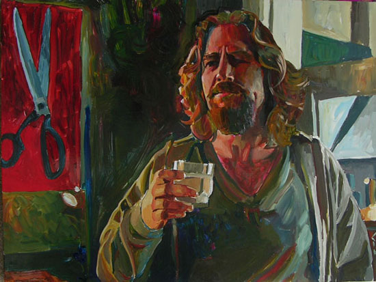 550x413 The Big Lebowski Series - Big Lebowski Painting