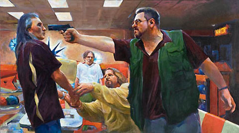 480x267 Joe Forkan's Paintings About The Big Lebowski - Big Lebowski Painting