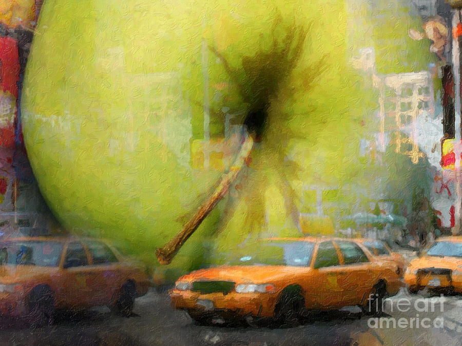 900x675 Big Apple Painting By Lutz Baar - Big Painting