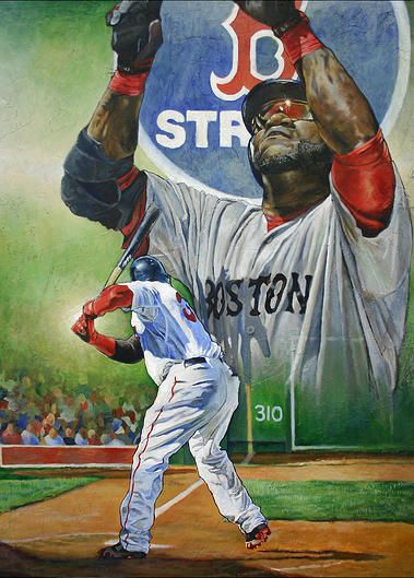 379x529 David Ortiz Big Papi Boston Red Sox. Painting By Matthew - Big Papi Painting