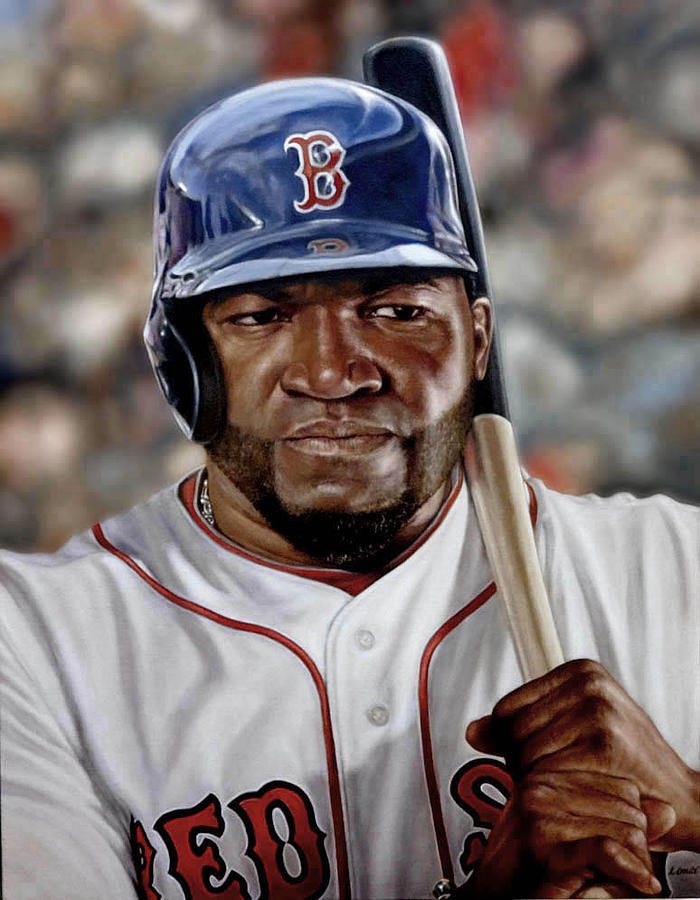 700x900 David Ortiz Painting By Garry Limuti - Big Papi Painting