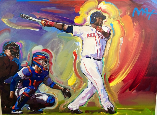 640x469 Here's The Cool Painting David Ortiz Received In Red Sox's Pregame - Big Papi Painting