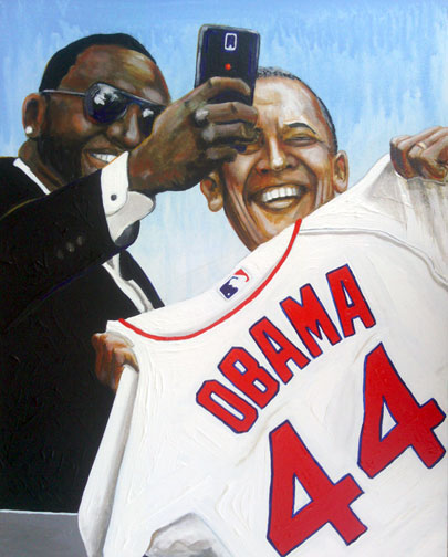 405x504 Selfies - Big Papi Painting