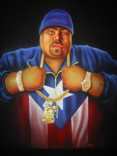 400x533 R.i.p Big Pun Boricuas Represent !! D.rock Society - Big Pun Painting