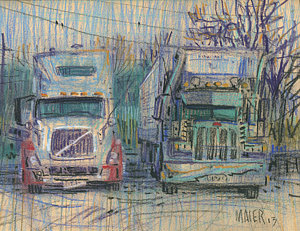 300x231 Big Rig Paintings Fine Art America - Big Rig Painting