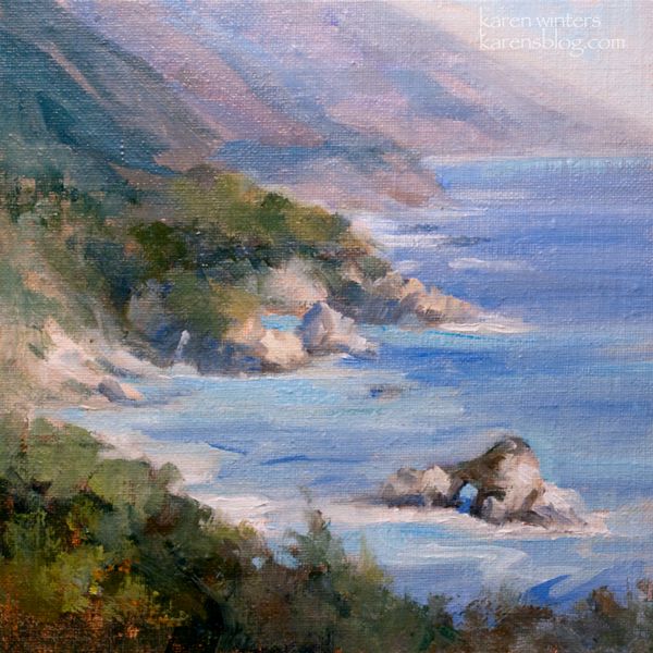 600x600 Pin By A. On Karen Winters Paintings - Big Sur Painting