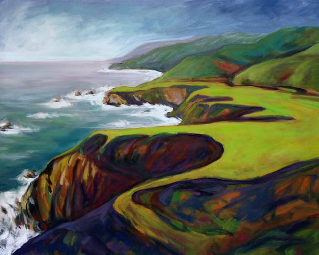 650x520 Stunning Big Sur Painting Artwork For Sale On Fine Art Prints - Big Sur Painting