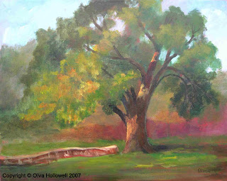 320x255 Olva's Painting A Day En Plein Air Painting - Big Tree Painting
