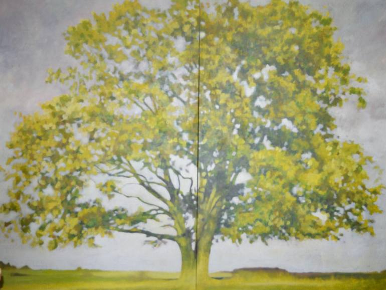 770x578 Saatchi Art Big Tree Painting By Ida Harm - Big Tree Painting