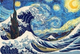 330x222 Diamond Painting Big Wave Az 1103 Size - Big Wave Painting