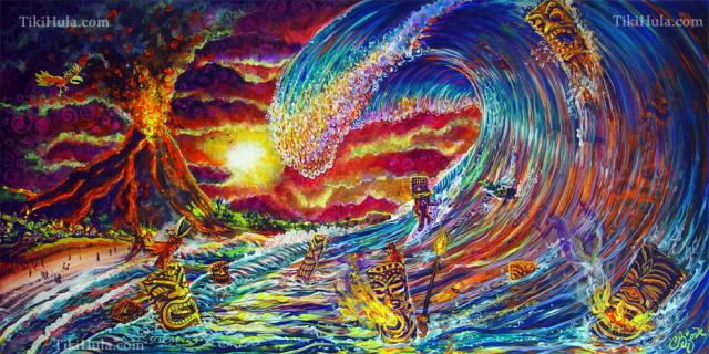 Big Wave Painting At PaintingValley.com | Explore Collection Of Big ...