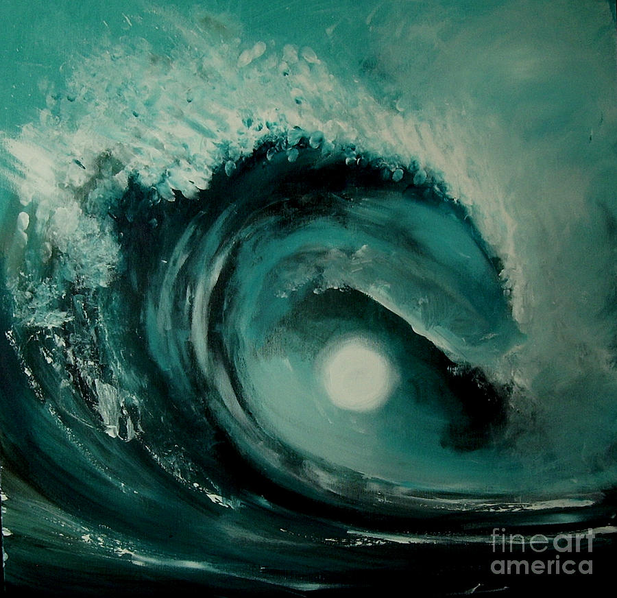 900x872 Big Wave Painting By Caroline Peacock - Big Wave Painting