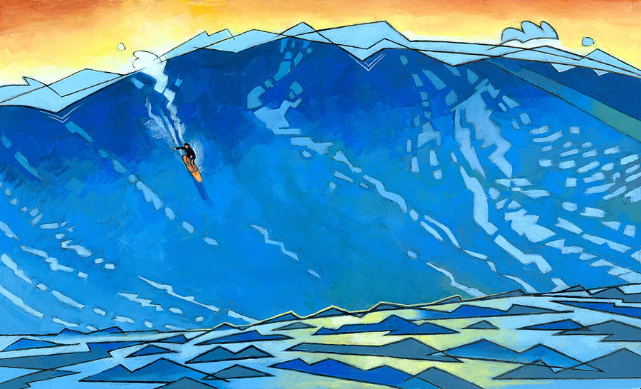 900x546 Big Wave Painting By Douglas Simonson - Big Wave Painting