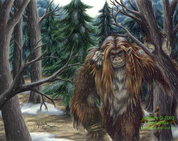 600x475 Fantasy Art] Bigfoot By Arylkia - Bigfoot Painting