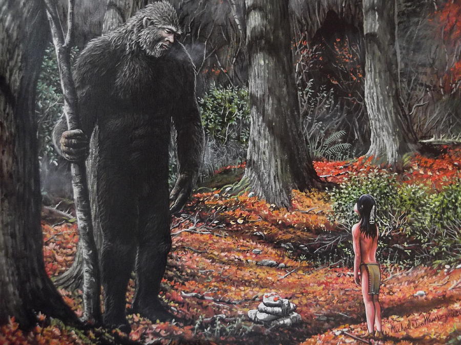 900x674 Images Of Bigfoot Painting - Bigfoot Painting