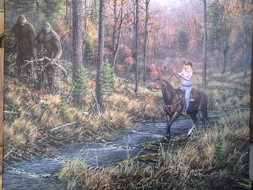 960x720 Wishes For Wild - Bigfoot Painting