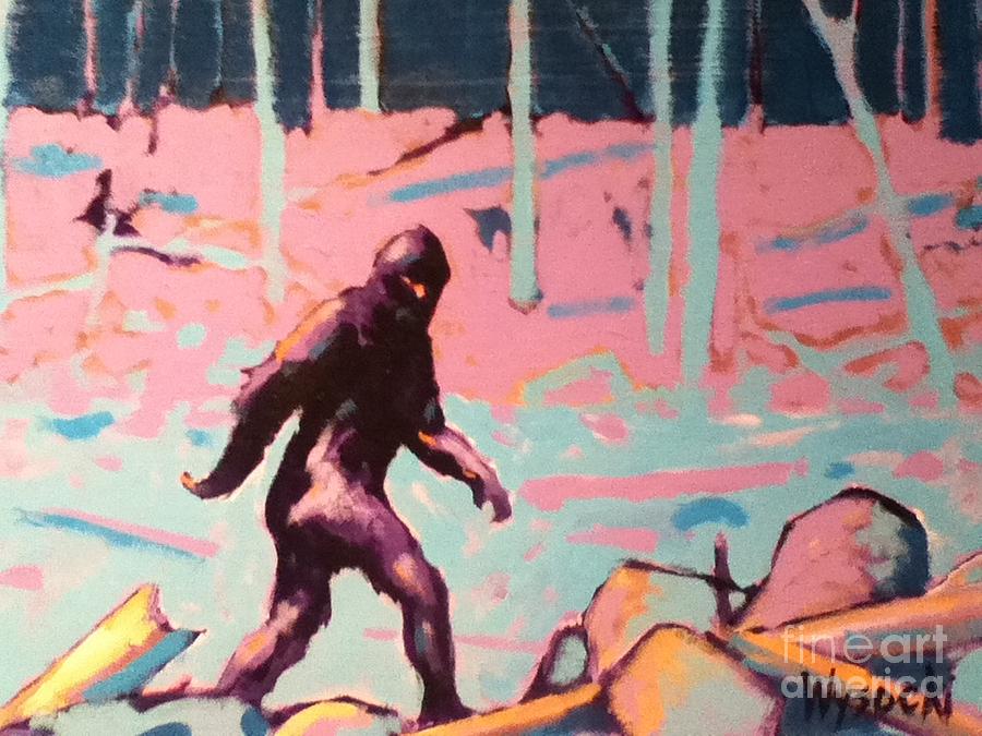 900x675 Bigfoot Painting By Stephen Wysocki - Bigfoot Painting