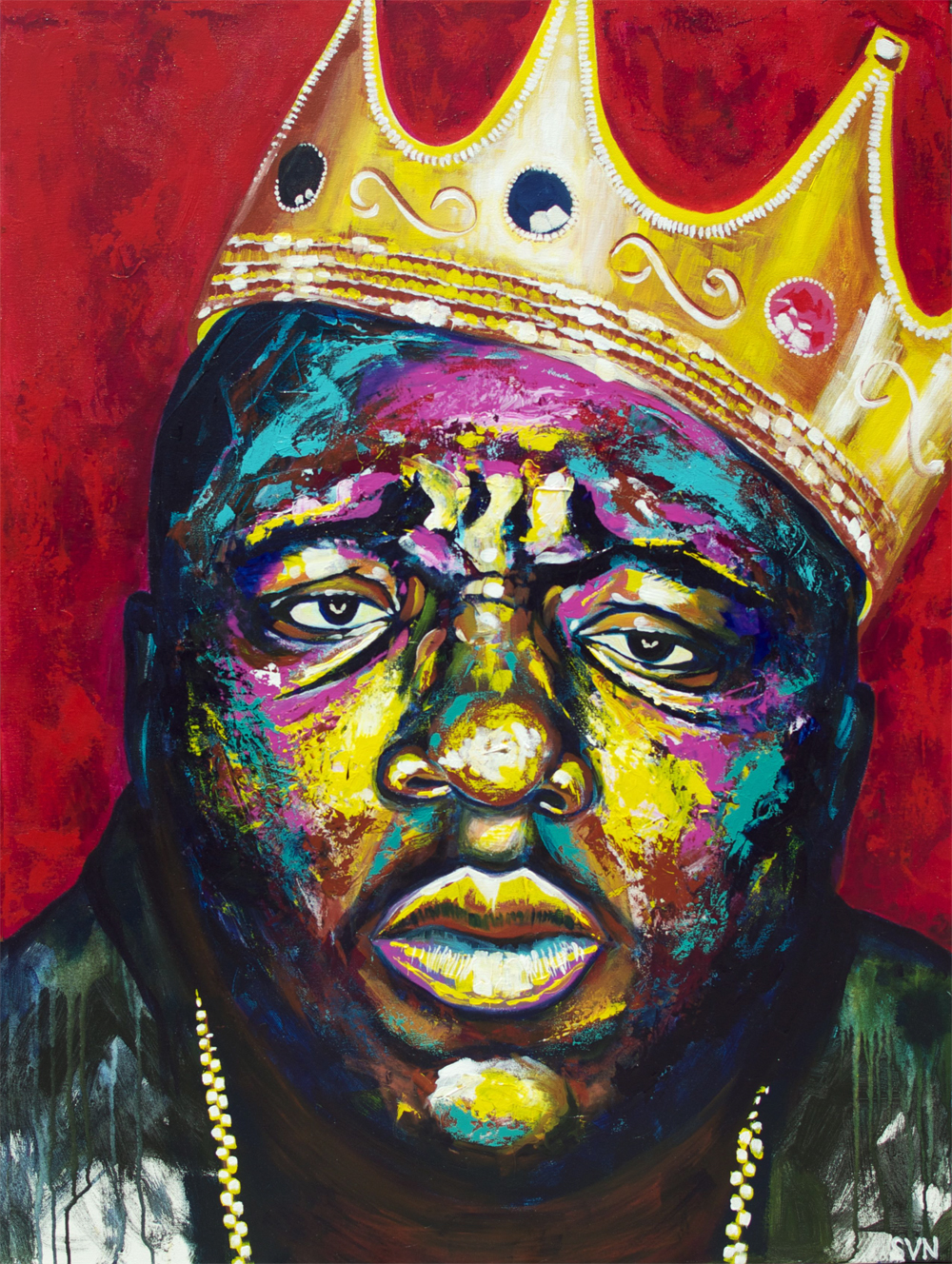 Biggie Crown Painting at PaintingValley.com | Explore collection of ...