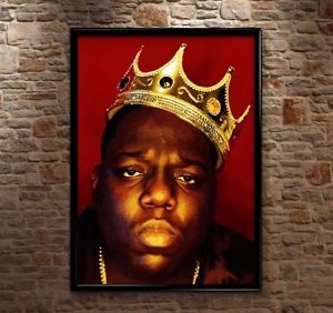 300x282 Premium Biggie Smalls Crown Notorious Big Luke Cage Poster Print - Biggie Crown Painting