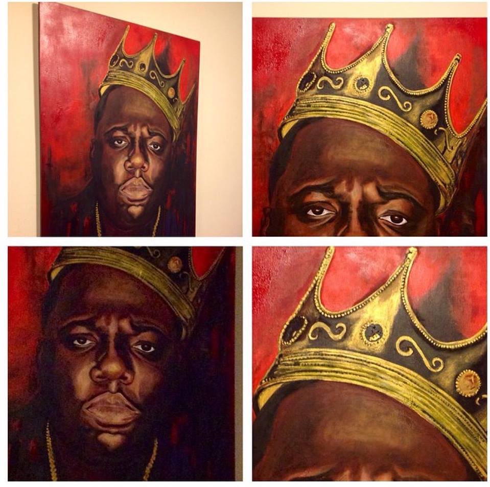 959x953 On Twitter - Biggie Crown Painting