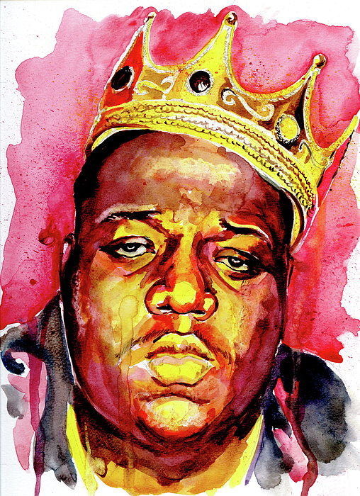 508x700 Biggie Smalls Crown Duvet Cover For Sale By Jarold Cadion - Biggie Crown Painting