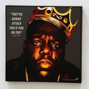 300x300 Biggie Smalls Canvas Quotes Wall Decals Photo Painting Framed Pop - Biggie Painting
