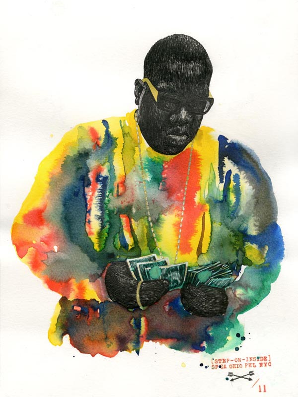600x800 Notorious B.i.g. Painting The Audacity Of Color - Biggie Painting