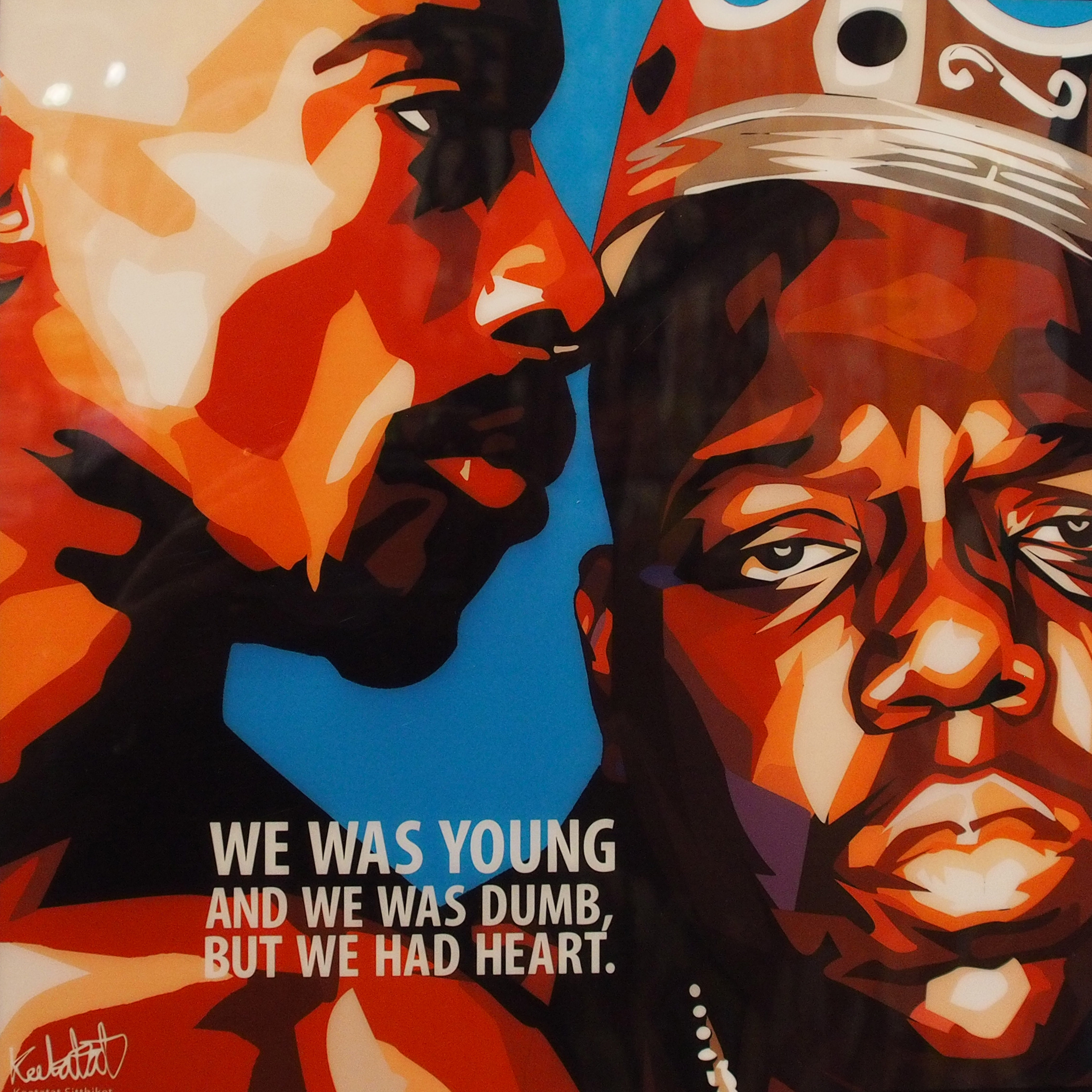 4200x4200 Tupac Shakur Amp Biggie Smalls Poster We Was - Biggie Painting