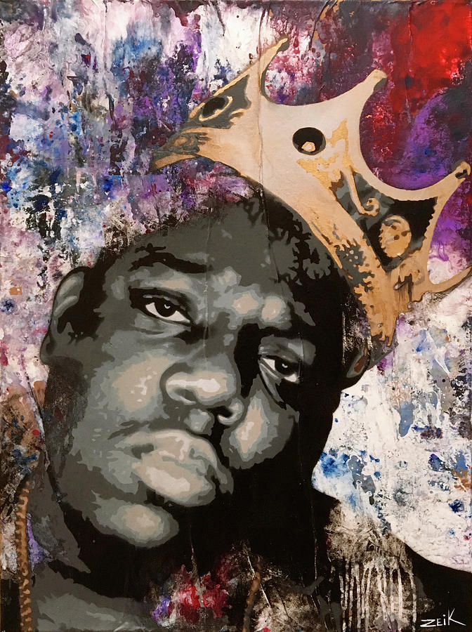 672x900 Biggie Painting By Bobby Zeik - Biggie Painting