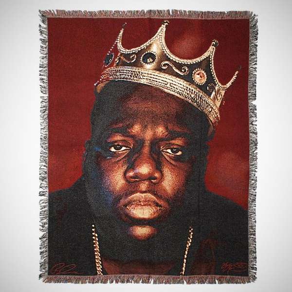 600x600 Notoriously Iconic Blankets Biggie Smalls - Biggie Painting Crown