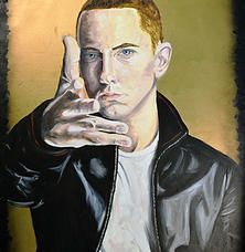 222x228 King Himself Biggie Smalls Portrait Painted By Andaluz - Biggie Painting Crown