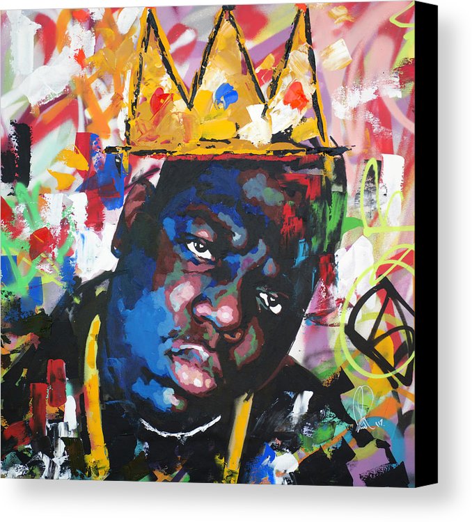 678x750 Biggie Smalls Canvas Print Canvas Art By Richard Day - Biggie Smalls Canvas Painting