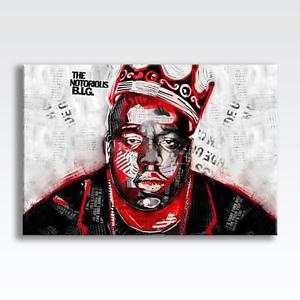 300x300 Notorious B.i.g Biggie Smalls Canvas Poster Print Art Wall Art 30 - Biggie Smalls Canvas Painting