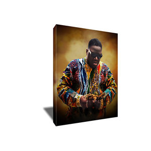 300x300 Notorious Big Biggie Smalls Hustling Canvas Poster Painting Photo - Biggie Smalls Canvas Painting