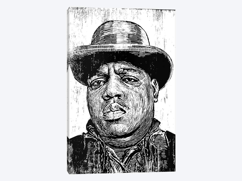 1000x750 Biggie Smalls Canvas Art Print By Neil Shigley Icanvas - Biggie Smalls Canvas Painting