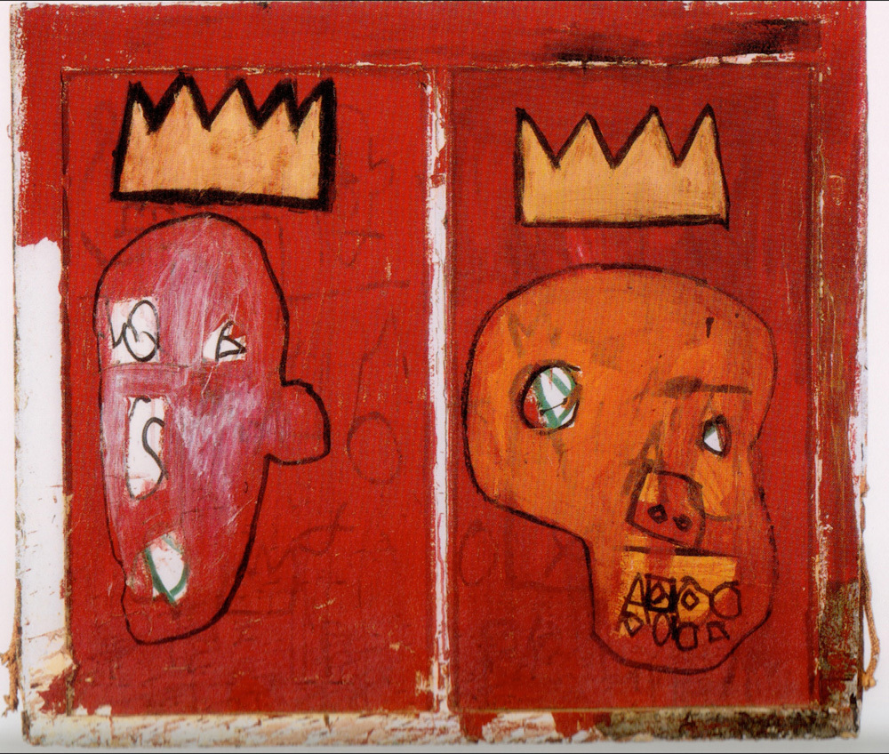 1000x848 Mariah's Basquiat Red Kings Painting In Luke Cage Is Worth - Biggie Smalls Crown Painting