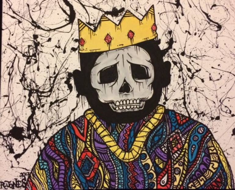 770x623 Saatchi Art Biggie Smalls Painting By Jonezy Artwork - Biggie Smalls Crown Painting