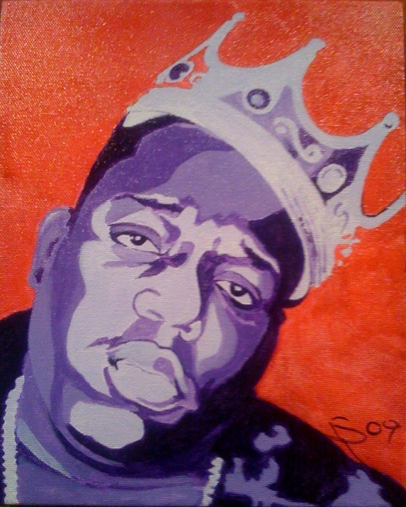 573x715 Biggie Smalls Painted Menagerie - Biggie Smalls Painting