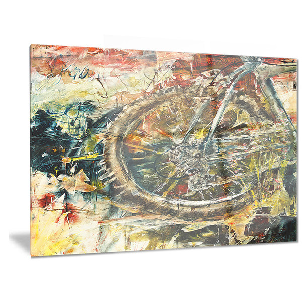 600x600 Shop Designart - Bike Oil Painting