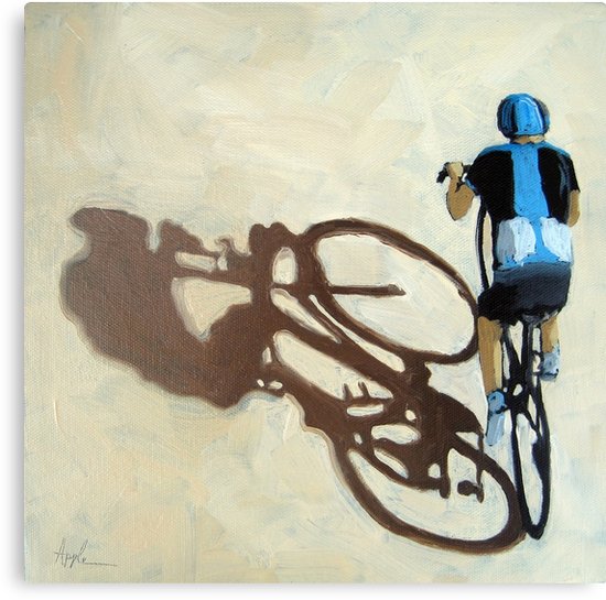 550x545 Single Focus Tour De France Bicycle Oil Painting Canvas Prints By - Bike Oil Painting