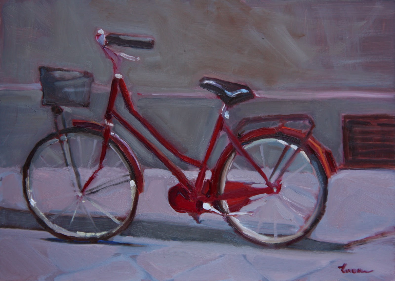 1600x1139 Still Life Artists International - Bike Oil Painting