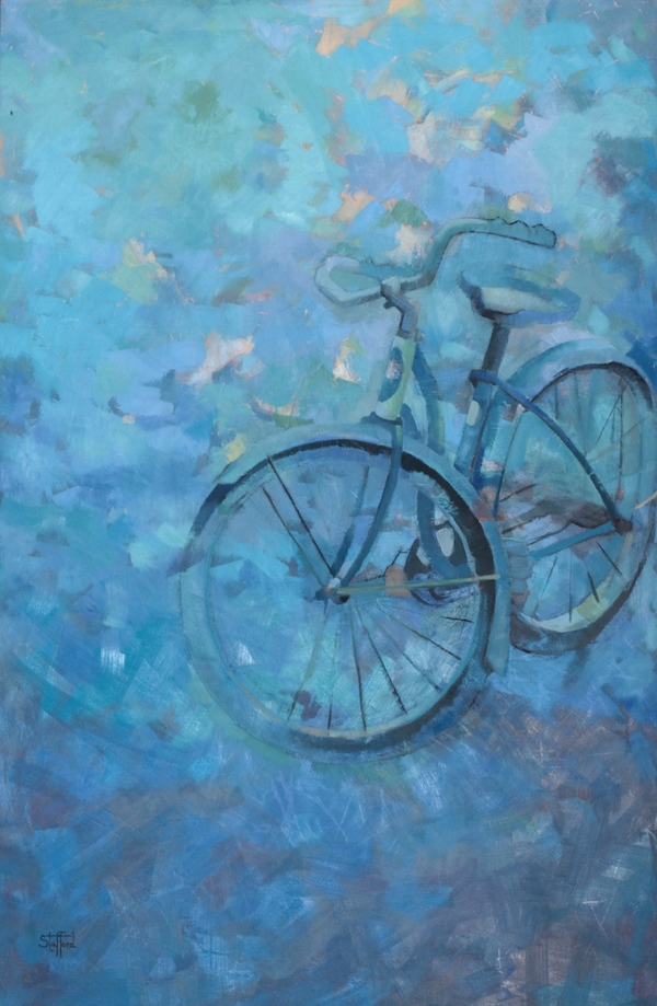 600x919 Dawn Stafford - Bike Oil Painting